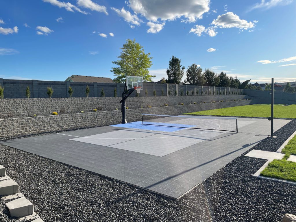 Small Backyard Basketball Court Ideas by Courts and Greens