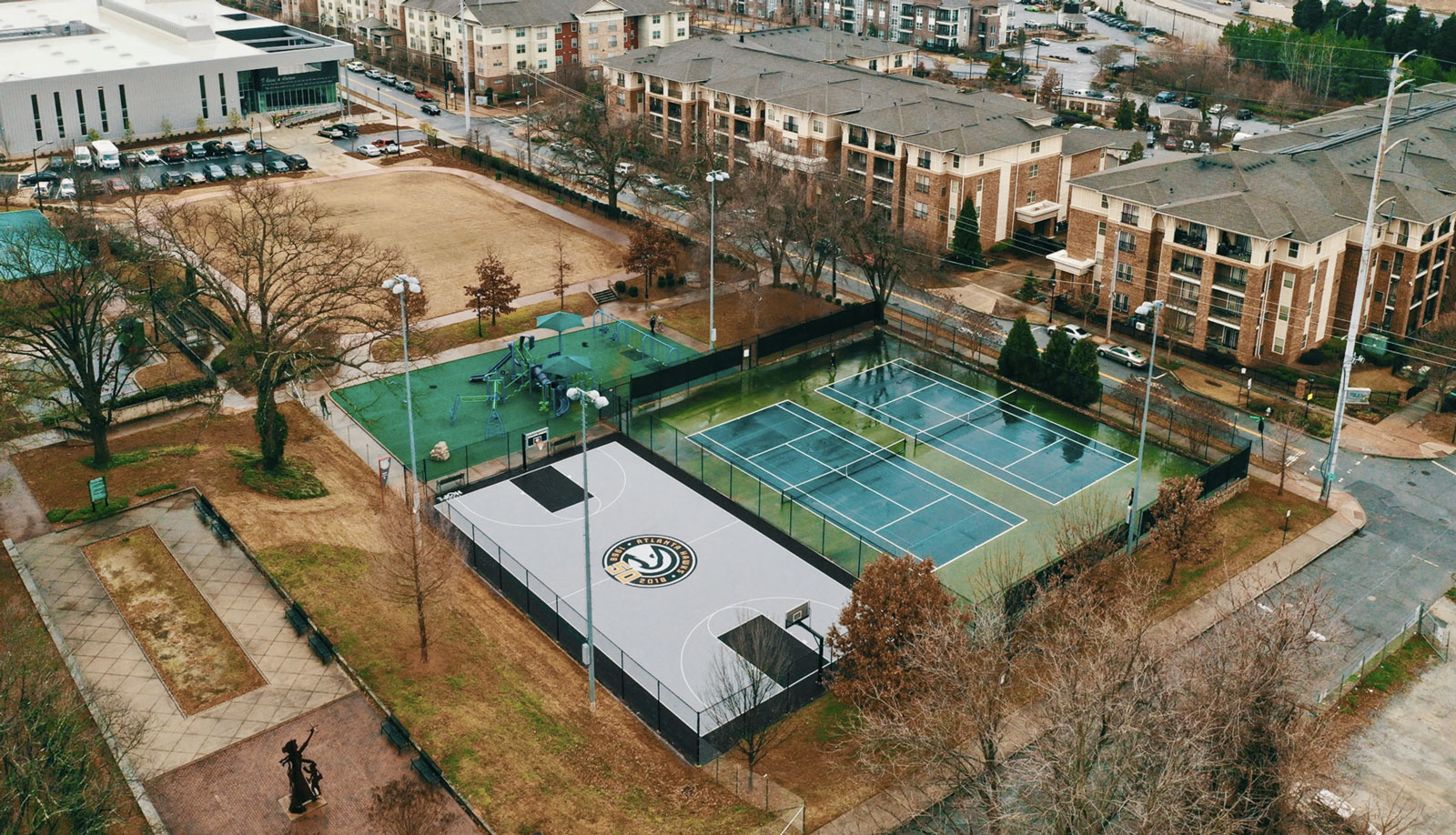 Atlanta Hawks, city refurbish Grant Park basketball courts (SLIDESHOW) -  Atlanta Business Chronicle